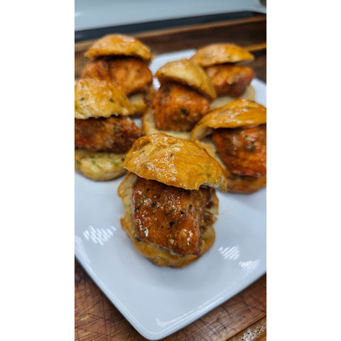 lemon pepper salmon biscuit bite