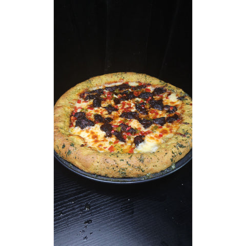 Oxtail Plantain Stuffed Crust Pizza