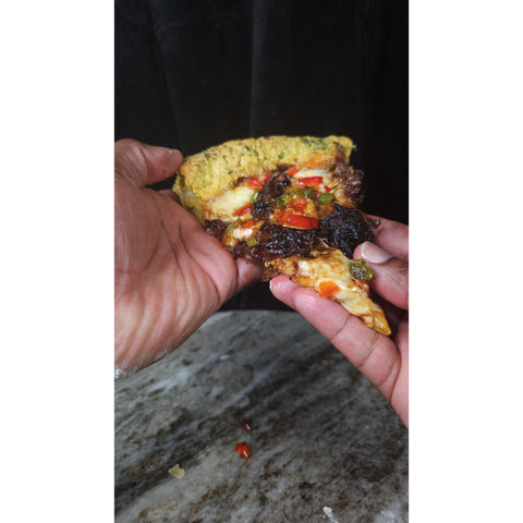 Oxtail Plantain Stuffed Crust Pizza