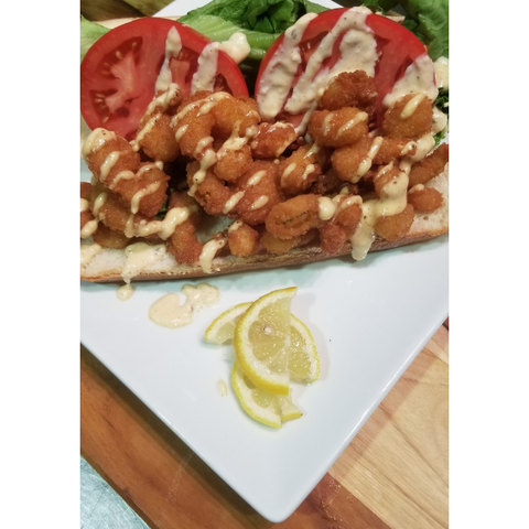 Shrimp fried Po boy