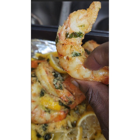 Braided Salmon and Jumbo Garlic Shrimp Recipe