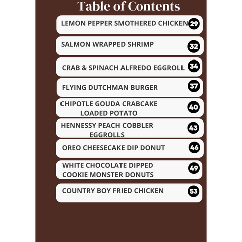 BIG DAT BACK COOKBOOK VOLUME 1 - ChefKennyeats