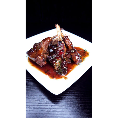 Brown Sugar Glazed Lamb Chop - ChefKennyeats