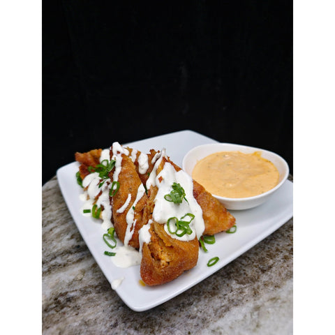 Buffalo Chicken Eggroll Recipe - ChefKennyeats