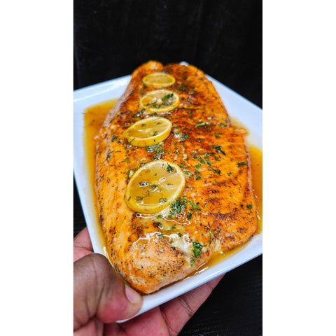 Burbon Butter Salmon - ChefKennyeats