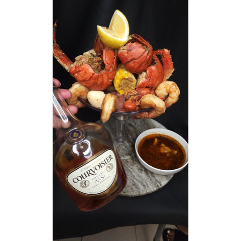 Courvoisier seafood boil - ChefKennyeats
