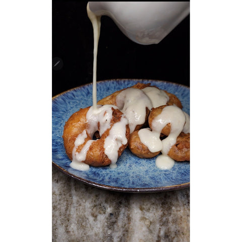 Oatmeal Cream Pie Donuts with Hennessy Glaze - ChefKennyeats
