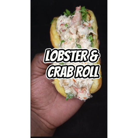 Picture of lobster and crab roll in buttery brioche bun