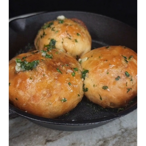 Salmon Gouda Cheddar Cheese Biscuit Bomb Recipe