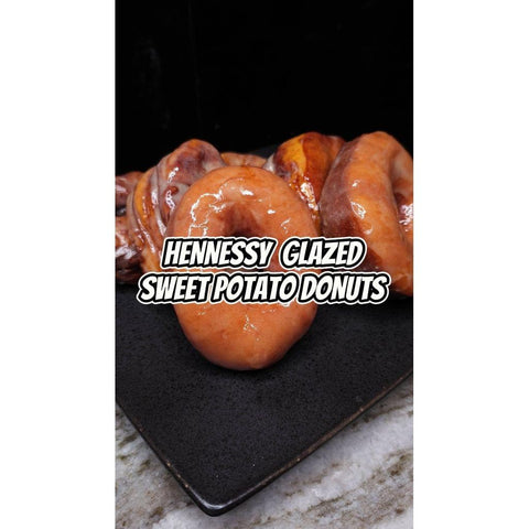 Sweet Potato Donuts Hennessy Glaze - ChefKennyeats