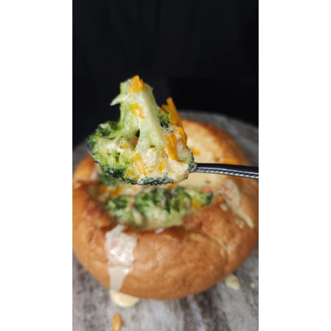 BROCCOLI CHEDDAR SOUP - ChefKennyeats