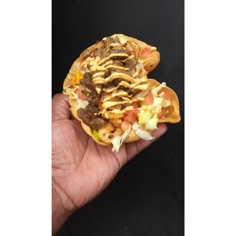 Taco bowl Surf and Turf - ChefKennyeats